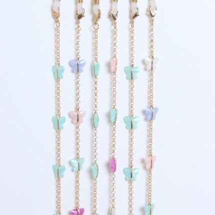 Strap multicolor Aqua butterflies