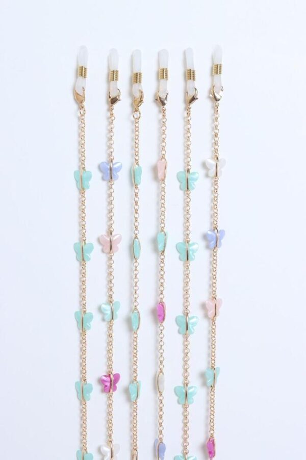 Strap multicolor Aqua butterflies